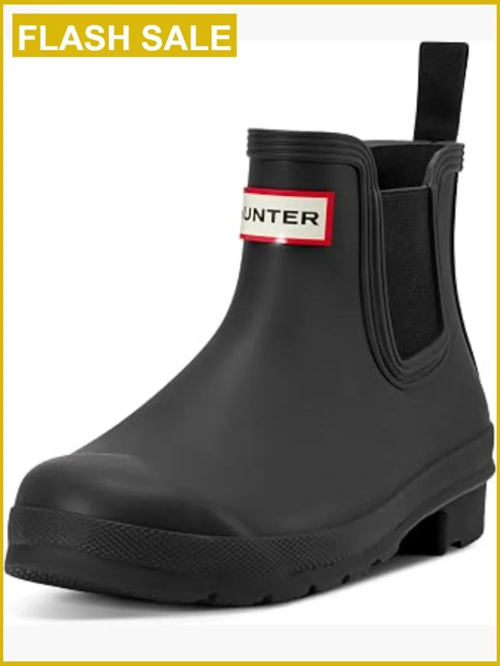 Waterproof Rain Booties - Pull-On Chelsea Boots with Buckle